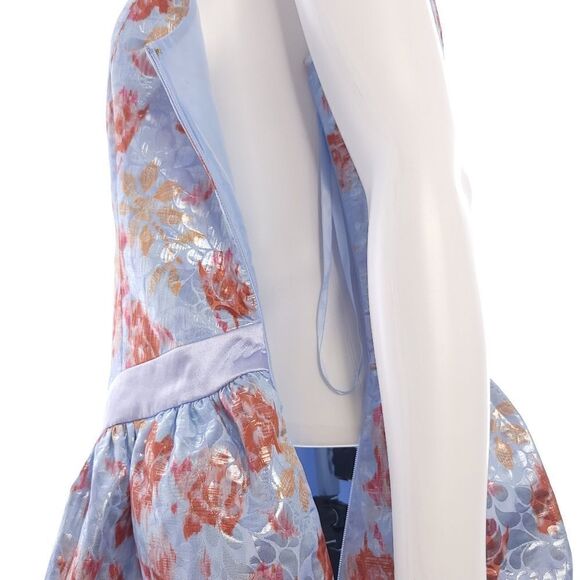 Love Shack Fancy Ola Mini Dress Morning Cappuccino Floral Size 12 Pockets - Picture 8 of 13